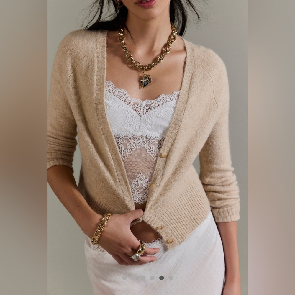 NWT FREE PEOPLE SCHOOL GIRL CARDIGAN